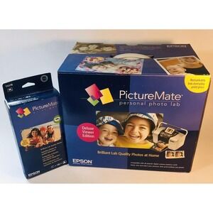 Epson PictureMate Personal Photo Lab Deluxe Viewer Edition C618001 + Print Pack